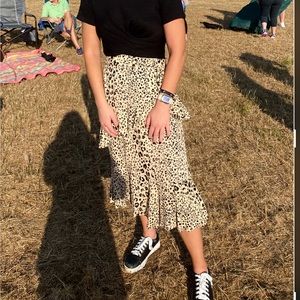 Impeccable Pig Leopard Midi Skirt